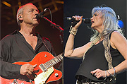 Mark Knopfler & Emmylou Harris close up shots